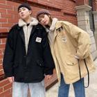 Couple Matching Mock Two-piece Cargo Jacket