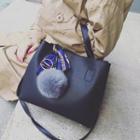 Set: Faux Leather Handbag + Crossbody Bag