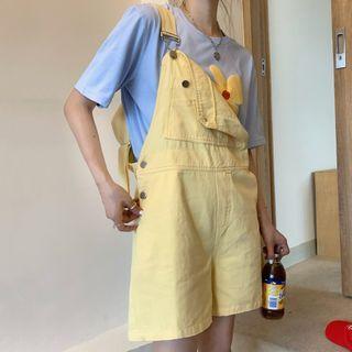 Floral Short-sleeve T-shirt / Jumper Shorts