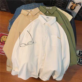 Plain Pocket Long-sleeve Top