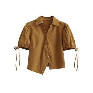 Irregular Cropped Blouse