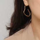 Irregular Alloy Curve Earring 1 Pair - Gold - One Size