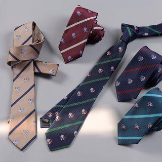 Shield Print Neck Tie