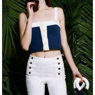 Buttoned Knit Camisole