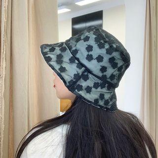 Lace Flower Bucket Hat As Shown In Figure - One Size