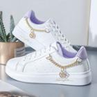 Chain Accent Lace-up Sneakers