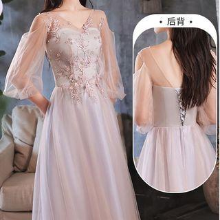 Faux Pearl Floral A-line Bridesmaid Dress (various Designs)