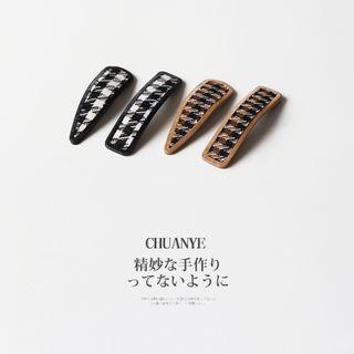 Set: Houndstooth Hair Clip