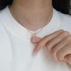 Lock Acrylic Pendant Alloy Choker Gold - One Size