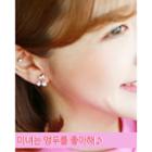 Faux-pearl Cherry Clip-on Earrings
