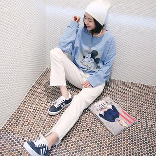 Plain Distressed Pants