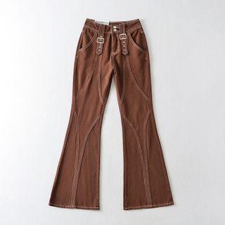 Applique Flared Pants