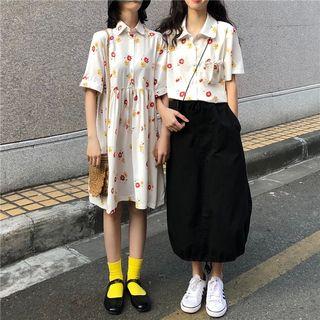 Short Sleeve Printed Shirt / Dress