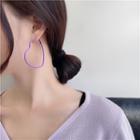 Heart Hoop Earring 1 Pair - Earring - Purple - One Size