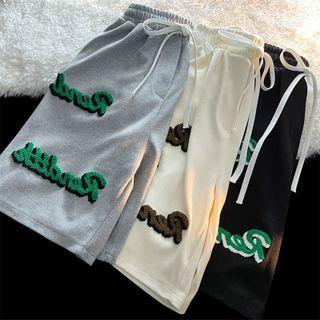 Lettering Short Sweatpants