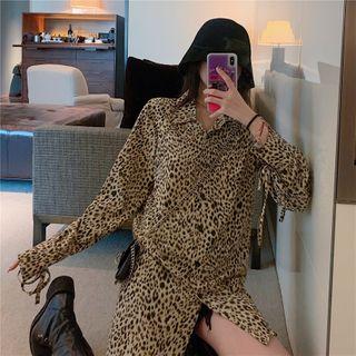 Leopard Shirt / Knit Vest