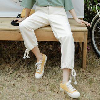 Bungee Card Harem Cargo Pants Almond - One Size