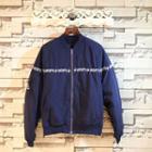 Lettering Quilted Jacket