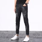 Patchwork Straight Jeans