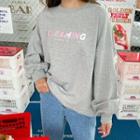 Plus Size L Me-letter Sweatshirt