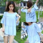 3/4-sleeve Tiered Top