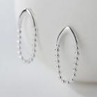 Chained Sterling Silver Earring 1 Pair - S925 Silver Earring - Silver - One Size
