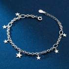 Star Sterling Silver Bracelet 1 Pc - S925silver - Silver - One Size