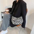 Zebra Print Crossbody Bag As Shown In Figure - One Size