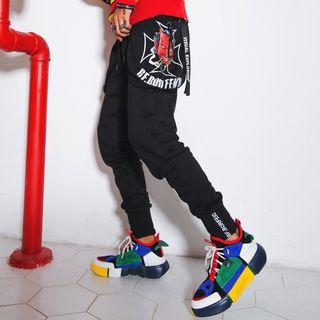Couple Matching Devil Print Harem Pants