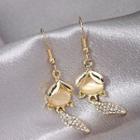 Fox Tail Earring 1 Pair - A369 - Gold - One Size