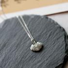 Lock Pendant Sterling Silver Necklace 1 Pc - Silver - One Size