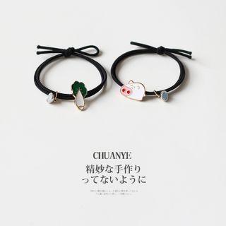 Cartoon Hair Tie 3 - Black - One Size