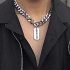 Cutout Disc Chain Necklace 2905 - Gold - One Size