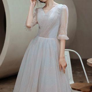 Sheer Panel Cocktail Dress (various Designs)