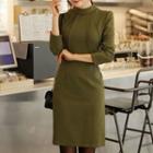 Long-sleeve Straight-fit Dress