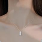 Card Sterling Silver Necklace 925 Silver - Silver - One Size
