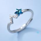 925 Sterling Silver Star Ring Ring - S925 Silver - Silver - One Size