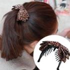Dotted Layered Bow Hair Clamp