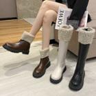 Fleece Panel Short Boots / Tall Boots