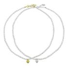 Heart Charm Fresh-water Pearl Necklace