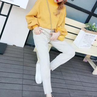 Crop Sweater / Slim Fit Pants / Set