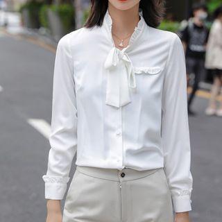 Ribbon Shirt / Dress Pants / Skirt / Set