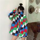 Color Check Loose-fit Jacket