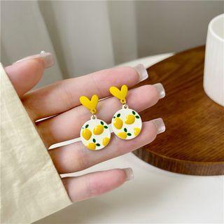 Lemon Drop Sterling Silver Ear Stud / Clip-on Earring