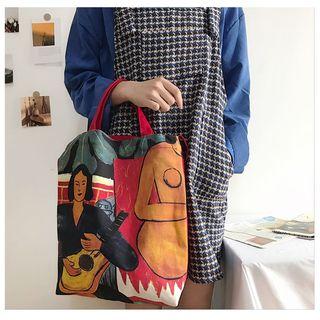 Printed Crossbody Bag As Shown In Figure - One Size