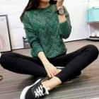 Round-neck Sweater Green - One Size