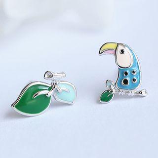 Toucan Non-matching Stud Earrings
