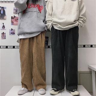Couple Matching Corduroy Wide Leg Pants