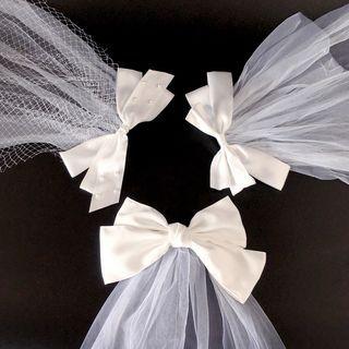 Ribbon Wedding Veil (various Designs)