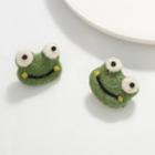 Frog Brooch Pin 01 - Green - One Size